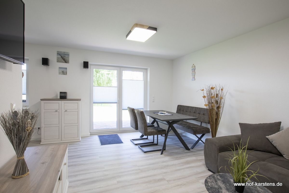 Urlaub auf dem Bauernhof - ideal für: Pärchen - Wohn/Essbereich - Ferienhof Karstens