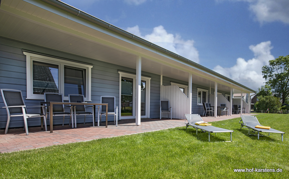 Ferien Bauernhof: Terrasse barrierefrei - Ferienhof Karstens