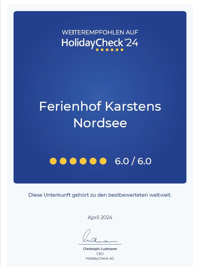 Ferien Bauernhof: HolidayCheck bestbewertete Unterkunft - Ferienhof Karstens - Nordsee Schleswig- Holstein Dithmarschen nähe Büsum