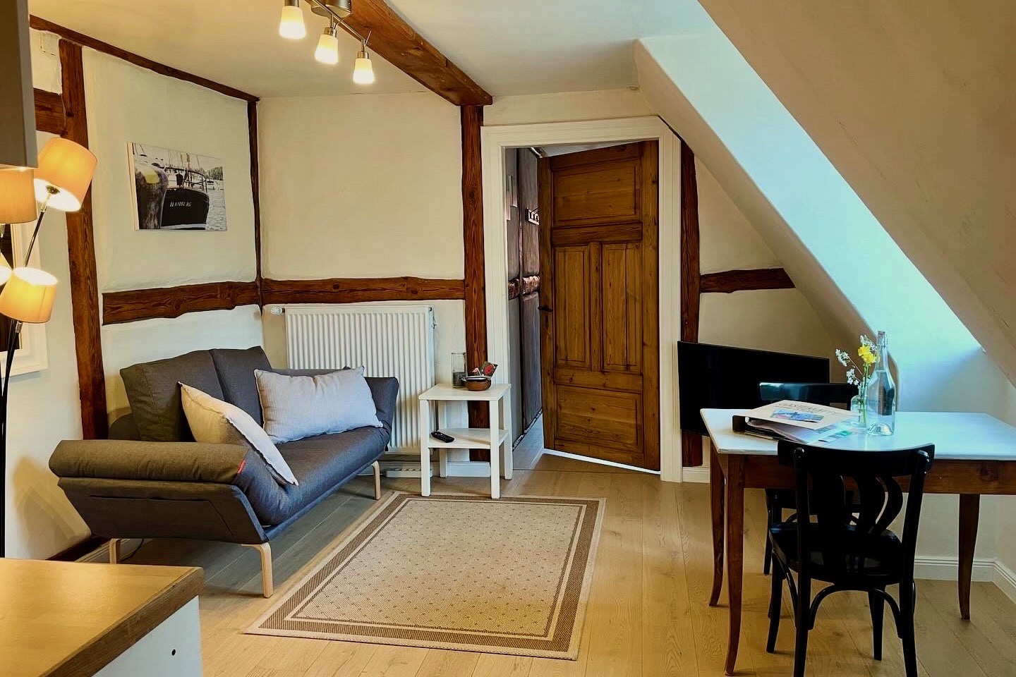 Ferien Bauernhof: Kleine Stube - Wohn-Essbereich - Ferienhof Rauchhaus - Chambre