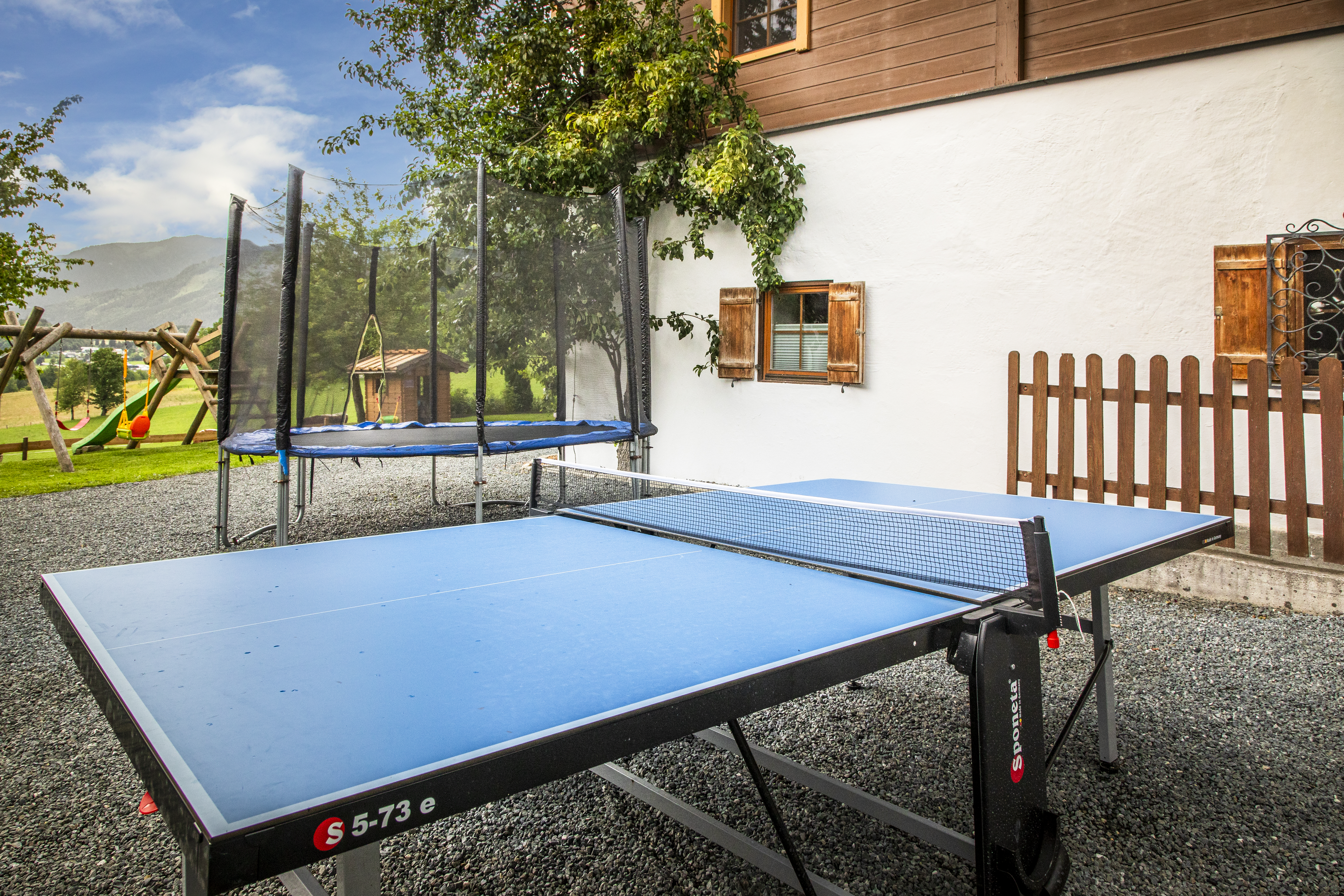 Ferien Bauernhof: Tischtennistisch - Appartement Vorderkasbichlhof - Pension Schmiderer