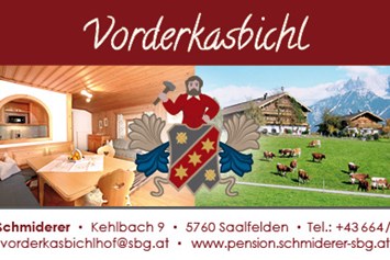 Ferien Bauernhof: Vorderkasbichlhof - Pension Schmiderer