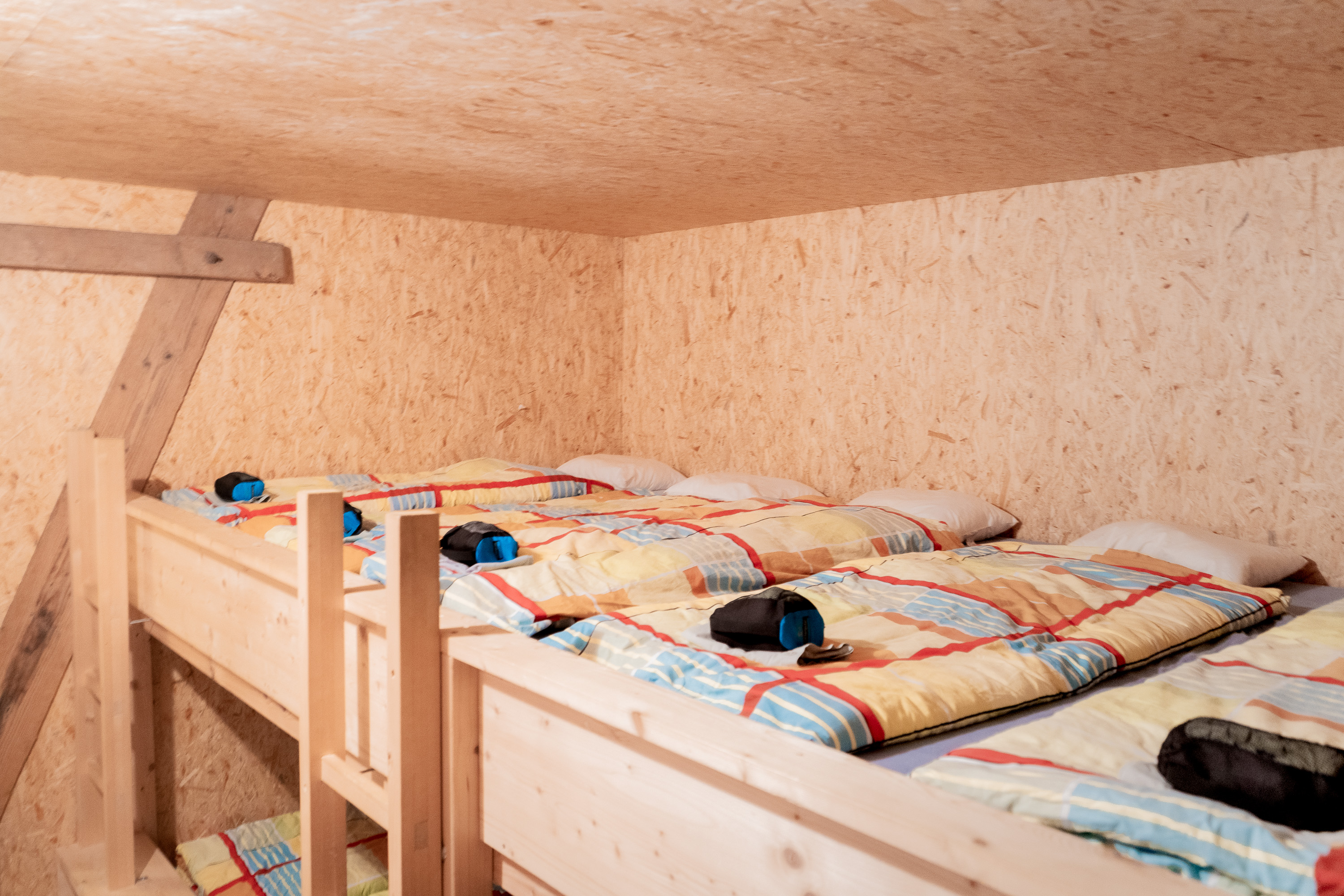 Ferien Bauernhof: Matratzenlager "alte Heubühne" - Berghof Montpelon