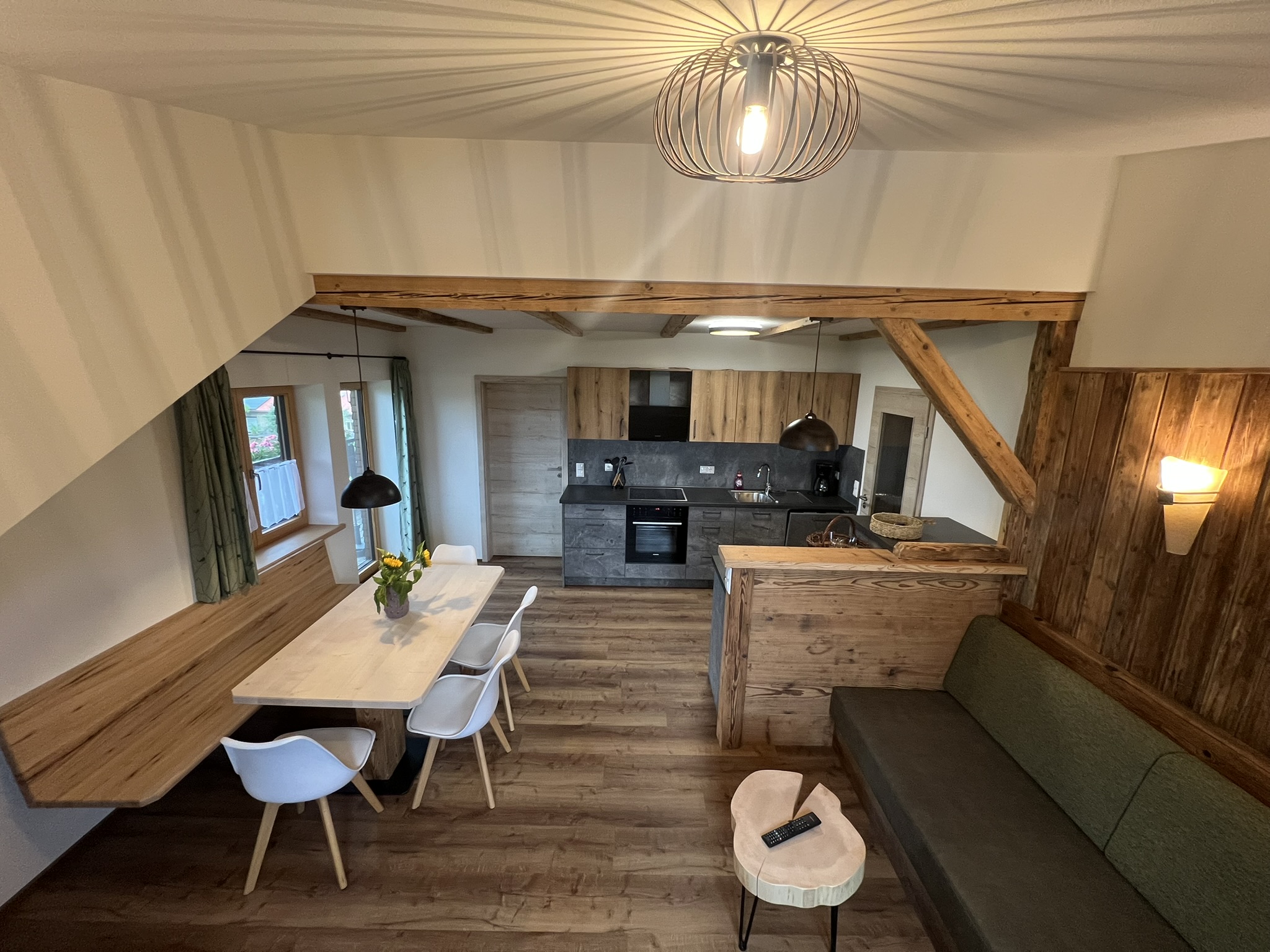 Ferien Bauernhof: Wohnküche - Ferienwohnung Säntisblick - Ferienhof Rasch - Chambre