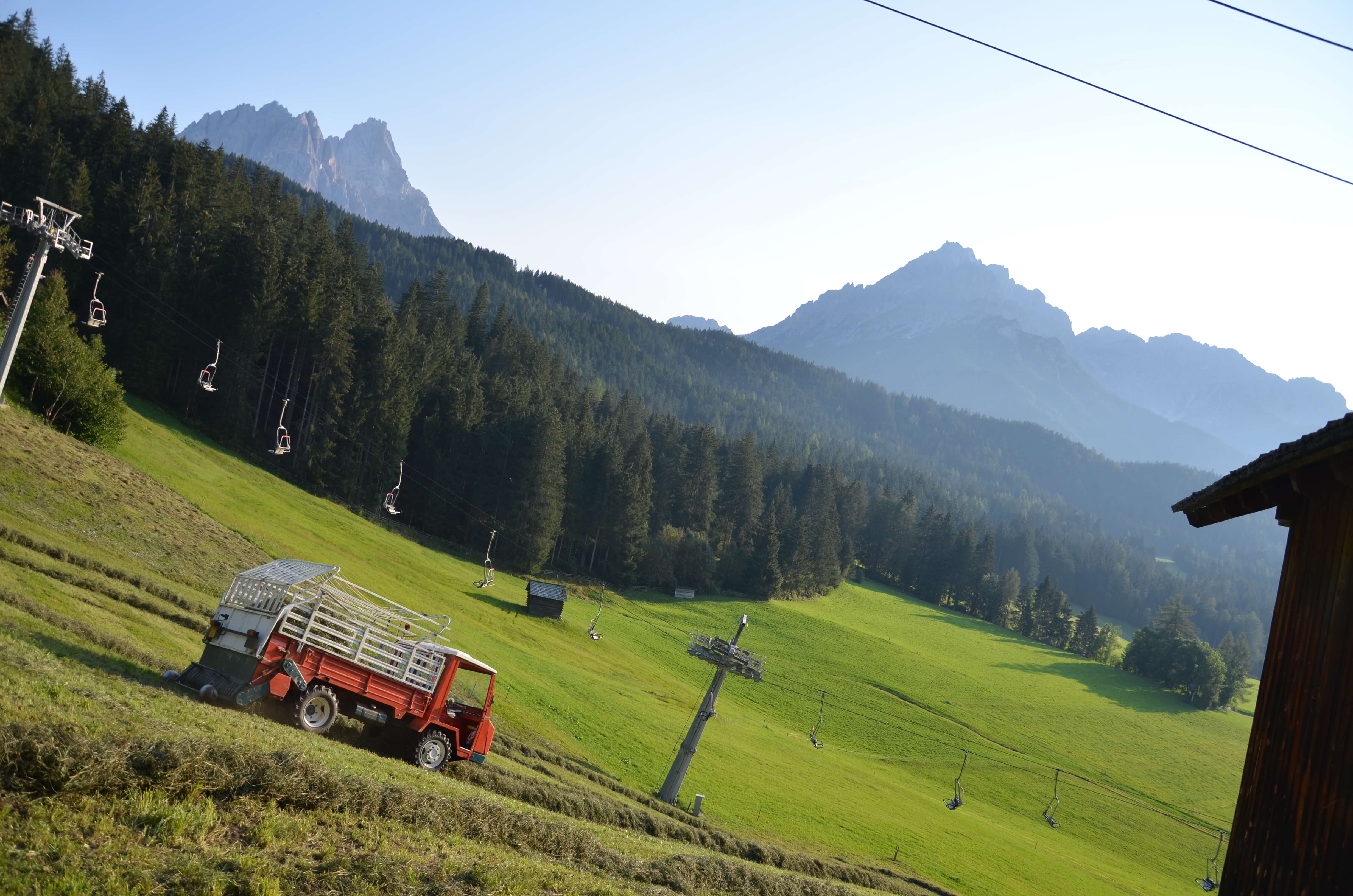 Ferien Bauernhof: Landwirtschaft - Kuenerhof - Kmečko dvorišče, poletje