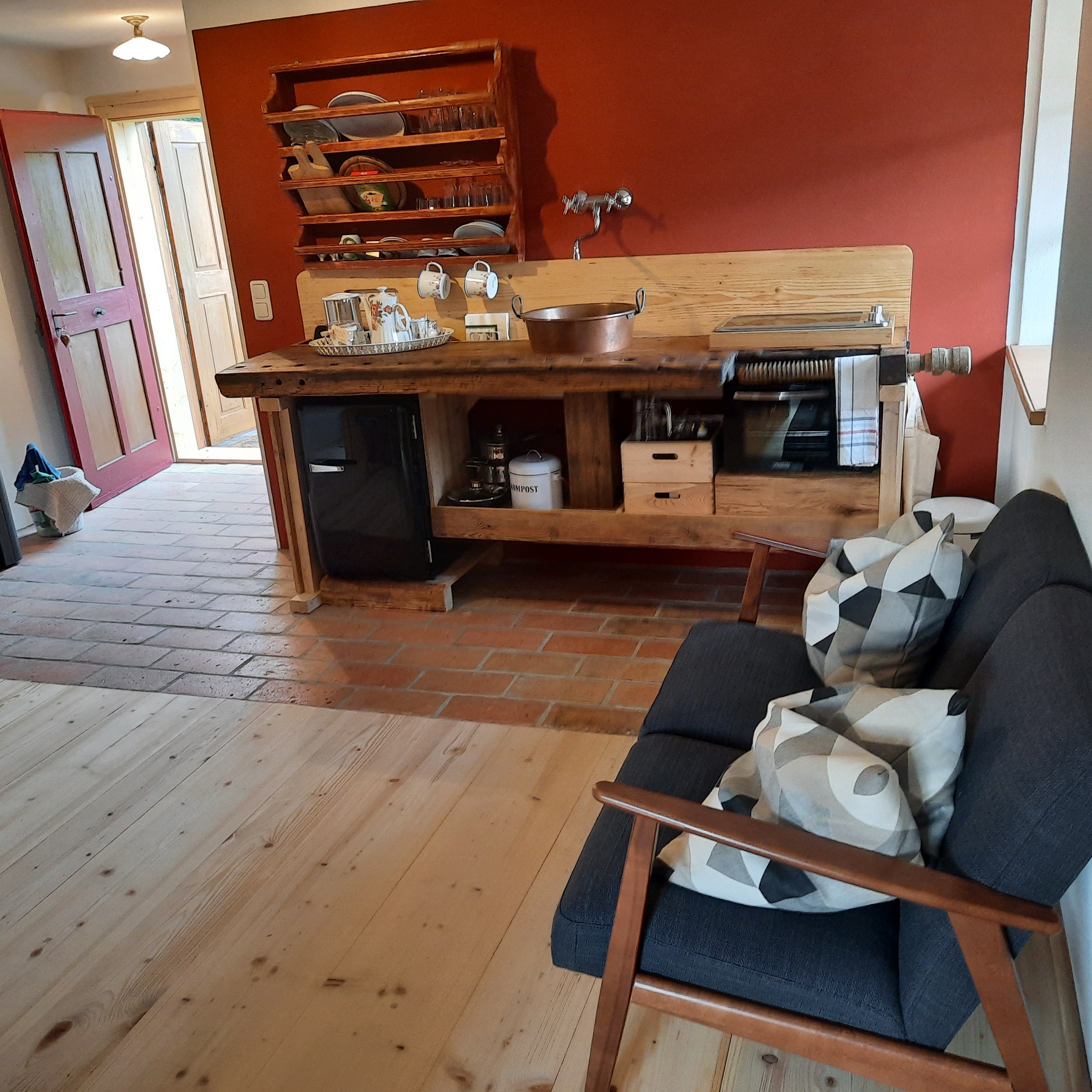 Denkmalhof Kaspergut Vorstellung der Zimmer Ferienwohnung "Gartenblick"