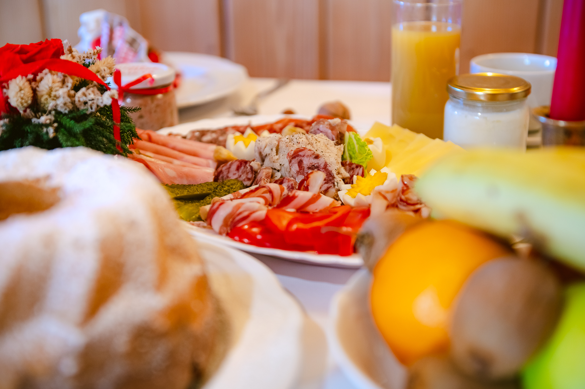 odmor na imanju - Mithilfe beim: Tiere füttern - Beispiel für ein hausgemachtes Frühstück - Slowenisches Traditionelles Gästehaus in Trlej
